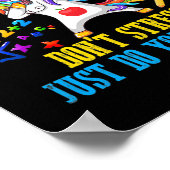 Rock the test nicht Stress nur dein Bestes geben Poster (Ecke)