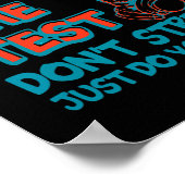 Rock the test nicht Stress nur deine beste Katze z Poster (Ecke)
