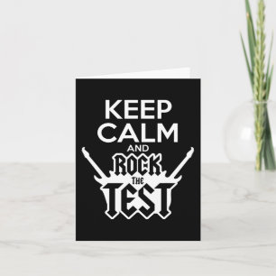 Rock The Test Tag Lehrer-Test Bundesstaats-Idee Sc Karte