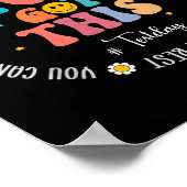 Rock The Test Teacher Testing Day Motivational Tes Poster (Ecke)