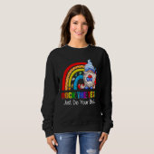 Rock The Test  Teacher Testing Day Rainbow Gnomes Sweatshirt (Vorne ganz)