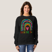 Rock the Test Testday Teacher Rainbow Print Ap Sweatshirt (Vorne ganz)