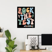 Rock The Test Testing Day Motivational Teacher Poster (Heimbüro)