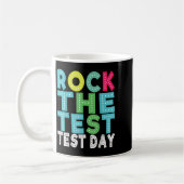 Rock The Test Testing Day Staar Motivational Teach Kaffeetasse (Links)