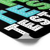 Rock The Test Testing Day Staar Motivational Teach Poster (Ecke)