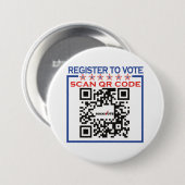 Rock the Vote Round button, Large, 3 inch Button (Vorne & Hinten)