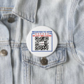 Rock the Vote Round button, Large, 3 inch Button (Beispiel)