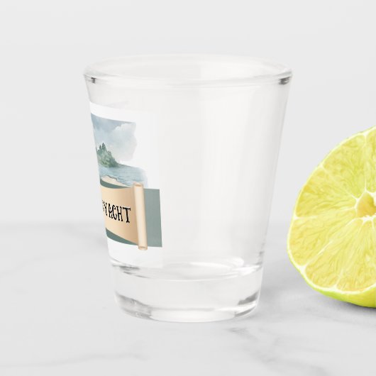 Rock the Yacht Shot Glass Gastgeschenk Schnapsglas (Rechts)