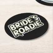 Rock Themed Bride's Wedding Party Untersetzer (Angewinkelt)