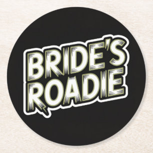 Rock Themed Bride's Wedding Party Untersetzer