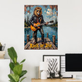 Rock 'Til the Roar: Lion am See Poster (Heimbüro)