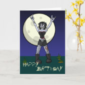 Rock 'Til you Drop Card Karte (Gelbe Blume)