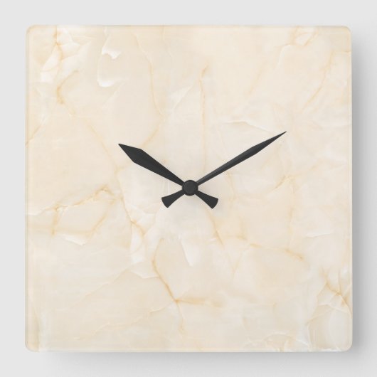 Rock Tile Marble Quadratische Wanduhr (Vorderseite)