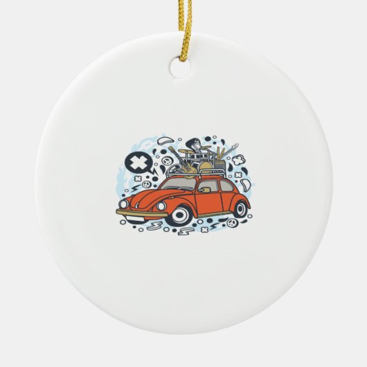 Rock Tour Keramik Ornament (Vorne)