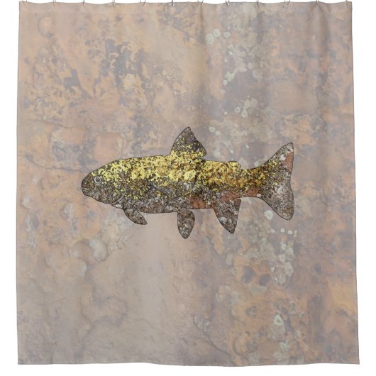 Rock Trout Duschvorhang (Vorderseite)