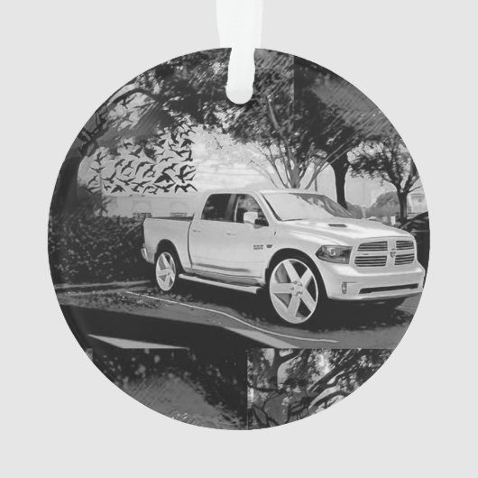 ROCK TRUCK-ZEIT ORNAMENT (Rückseite)