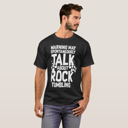 Rock Tumbling Stone Polnisches Kit Anfängermaschin T-Shirt (Vorne ganz)