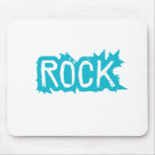 Rock Typografie Mousepad (Vorne)