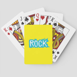 Rock Typografie Spielkarten