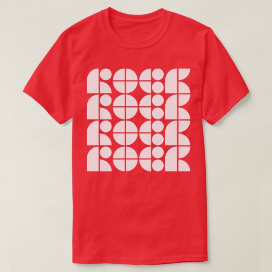Rock Typografie T-Shirt (Design vorne)
