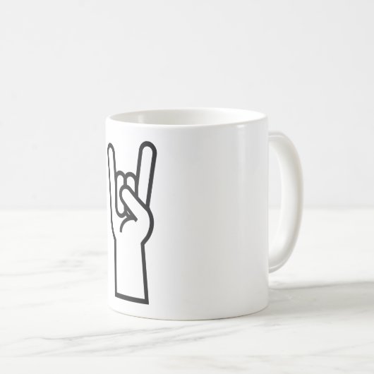 Rock-u. Rollenhandsymbol Kaffeetasse (VorderseiteRechts)