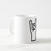Rock-u. Rollenhandsymbol Kaffeetasse (Vorderseite Links)