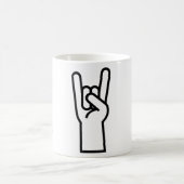 Rock-u. Rollenhandsymbol Kaffeetasse (Mittel)