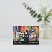 Rock-u. Rollenrevolution Visitenkarte (Stehend Vorderseite)