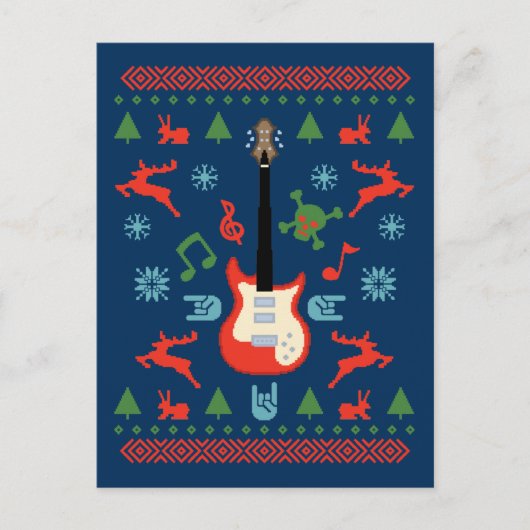 Rock Ugly Sweater T-Shirts Postkarte (Vorderseite)