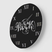 Rock-Uhr ~ MetallRockmusik-Uhr Große Wanduhr (Winkel)