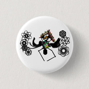 Rock um Schneemann Button