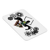 Rock um Schneemann Magnet (Rechte Seite)