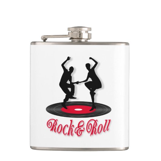 Rock und Roll Flachmann (Vorderseite)