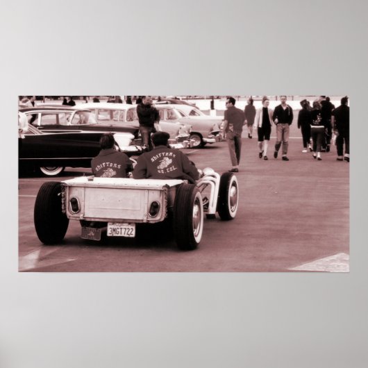 Rock- und Roll-Hotrodders Poster (Vorne)