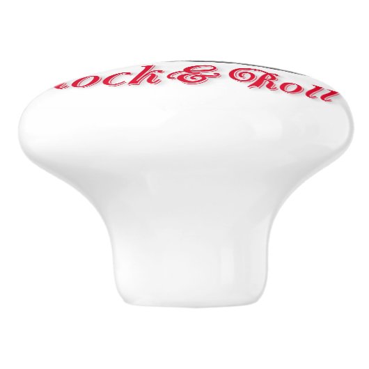 Rock und Roll Keramikknauf (Seitenansicht)