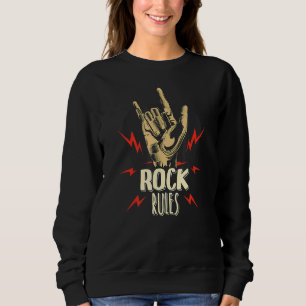 Rock- und Roll-Musik, grafisch für Heavy Metal-Mus Sweatshirt