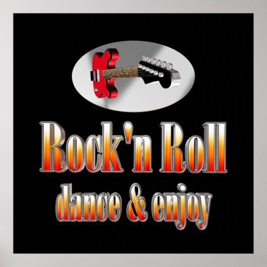 Rock und Roll Poster (Vorne)