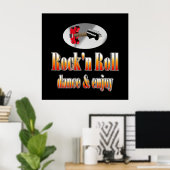 Rock und Roll Poster (Heimbüro)