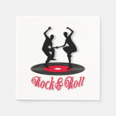 Rock und Roll Serviette (Vorderseite)