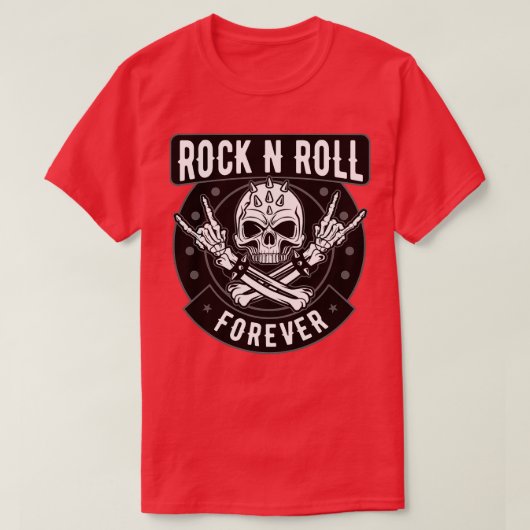 ROCK UND ROLLSKULL T-Shirt (Design vorne)