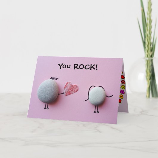 Rock - Valentinstag Card Feiertagskarte (Vorderseite)