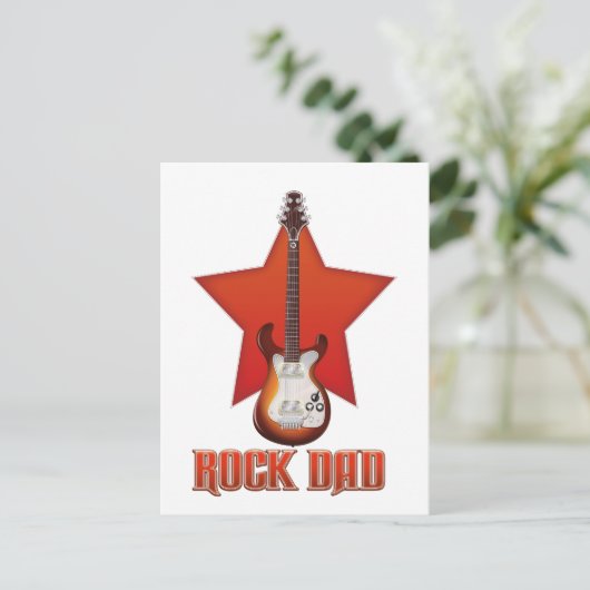 Rock VATER Postkarte (Stehend Vorderseite)