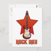 Rock VATER Postkarte (Vorne/Hinten)