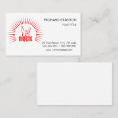 Rock Visitenkarte (Vorne/Hinten)