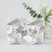 Rock Wall Climbing Danke Karte (Stehend Vorderseite)