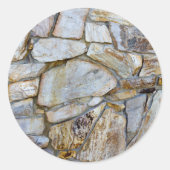 Rock Wall Texture Nature Fotografy Runder Aufkleber (Vorderseite)