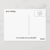 Rock Wallaby Postkarten (Rückseite)