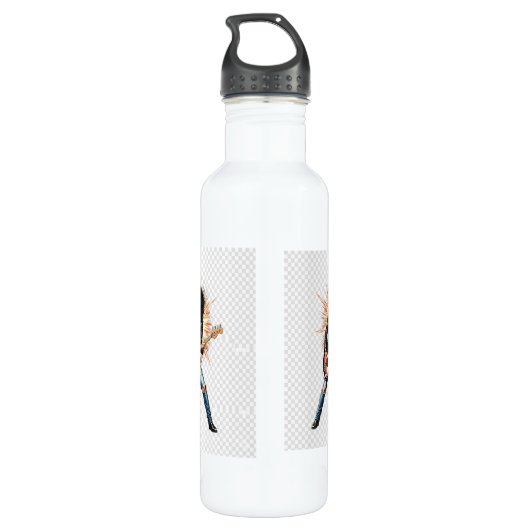 Rock water bottle edelstahlflasche (Rückseite)