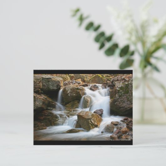 Rock Waterfall Postkarte (Stehend Vorderseite)