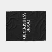 Rock Whisperer - Funny Geologist Stone Rock Collec Fleecedecke (Vorderseite (Horizontal))